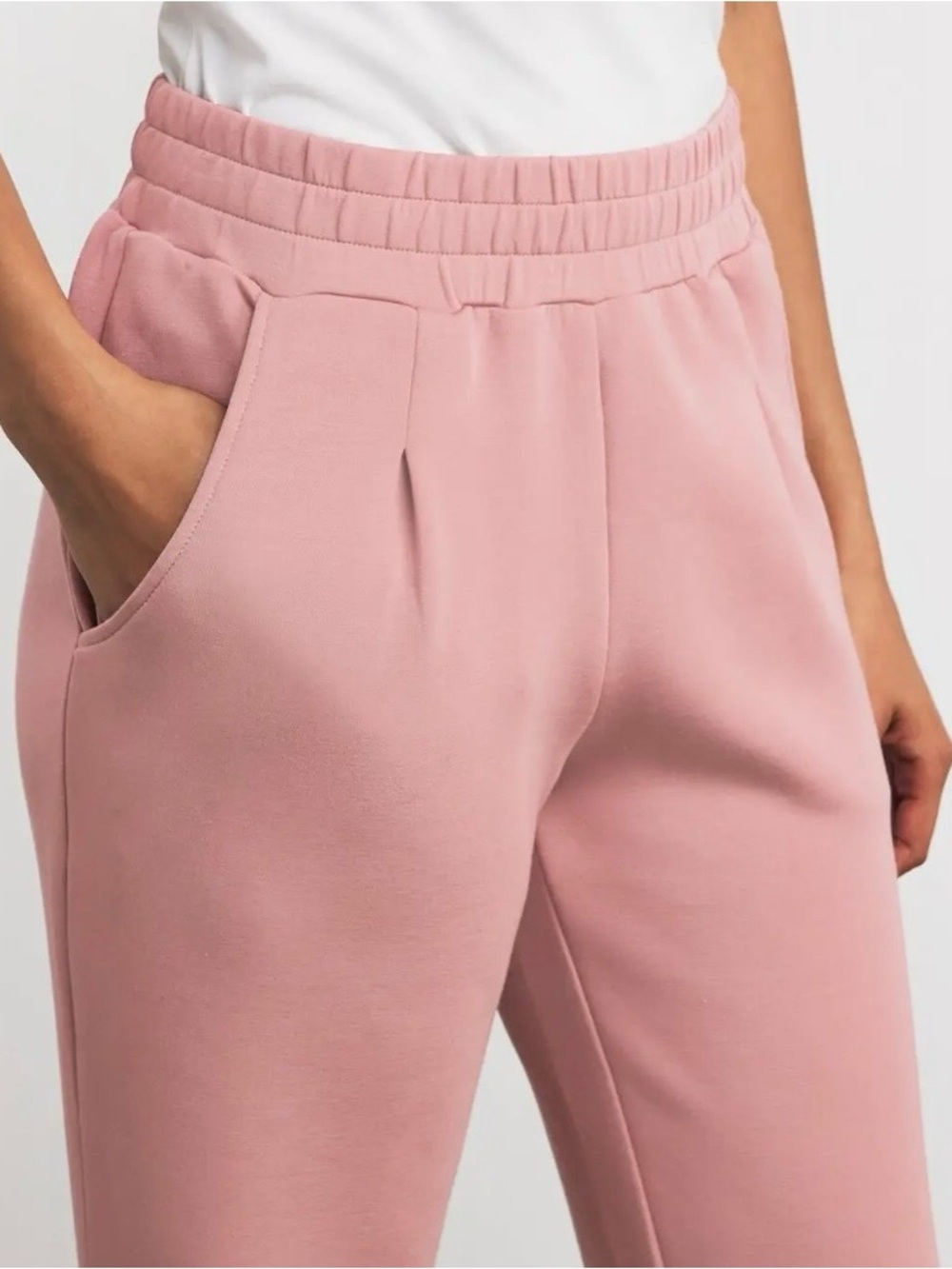 Varley The Rolled Cuff Pant 28.5 Double Soft sz S Clean Girl Loungewear feminine - Picture 5 of 10